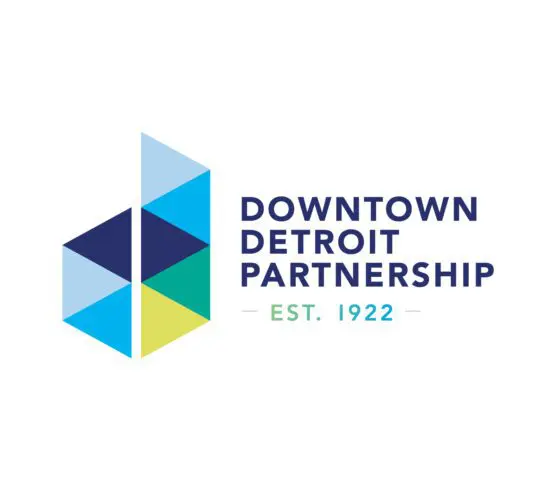 DDP logo, sketched as a capital D illustrated as multi-colored triangles. Followed by "established 1922"