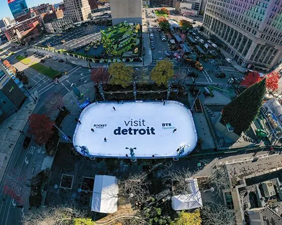 Downtown Detroit Ice Rink