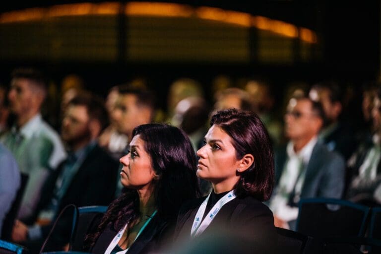 Audience members during panel disussion