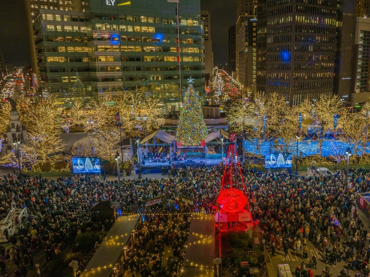 Downtown Detroit Tree Lighting 2025