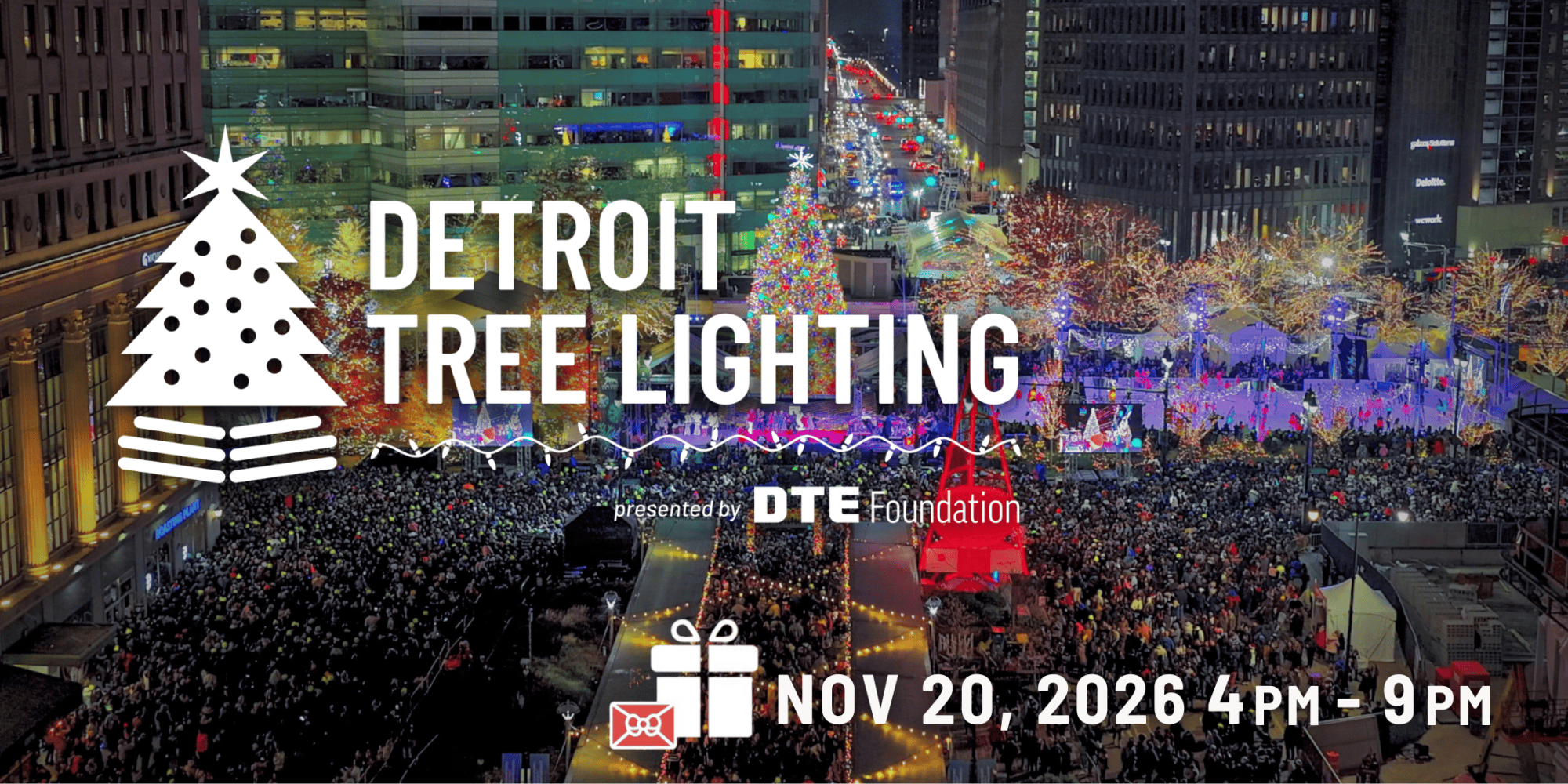 Artwork published for 23rd Annual Detroit Tree Lighting