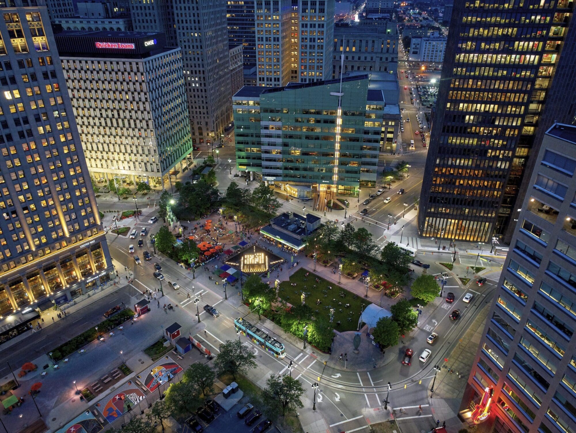 Campus Martius Park | Top Public Square by USA Today | Downtown Detroit ...