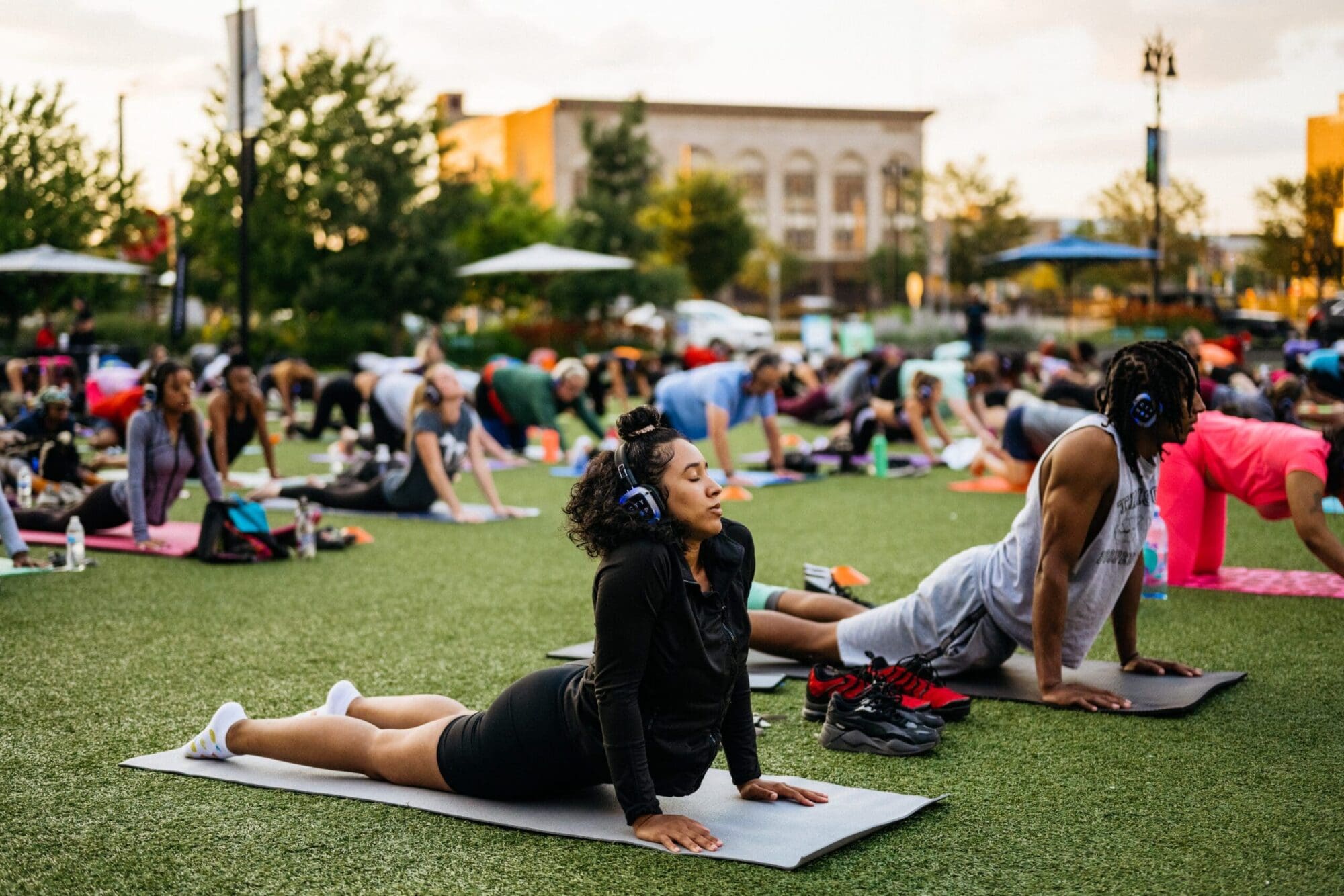 City Glow Yoga - Downtown Detroit Partnership