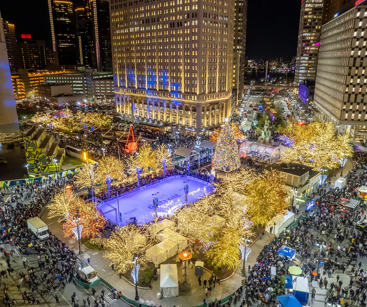 Campus Martius Park | Top Public Square by USA Today | Downtown Detroit ...