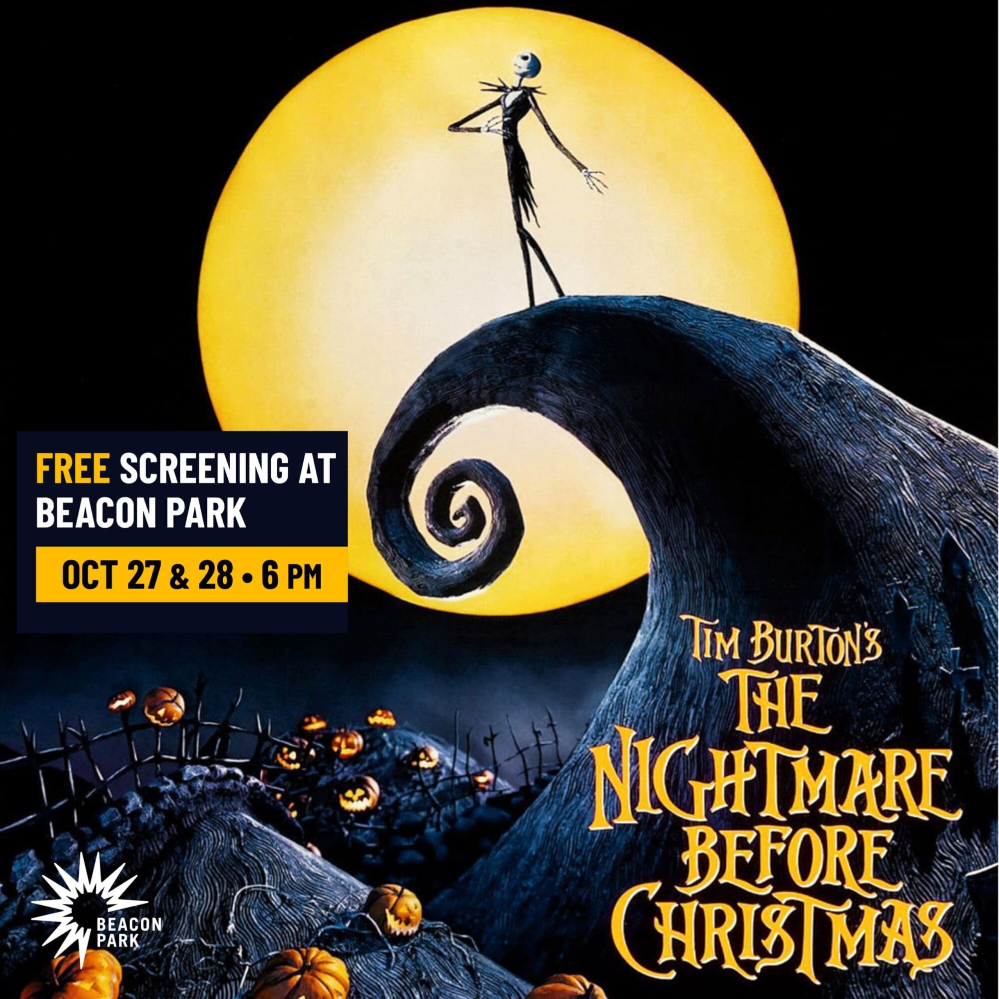 The Nightmare Before Christmas 30th Anniversary Movie Night - Downtown  Detroit Partnership