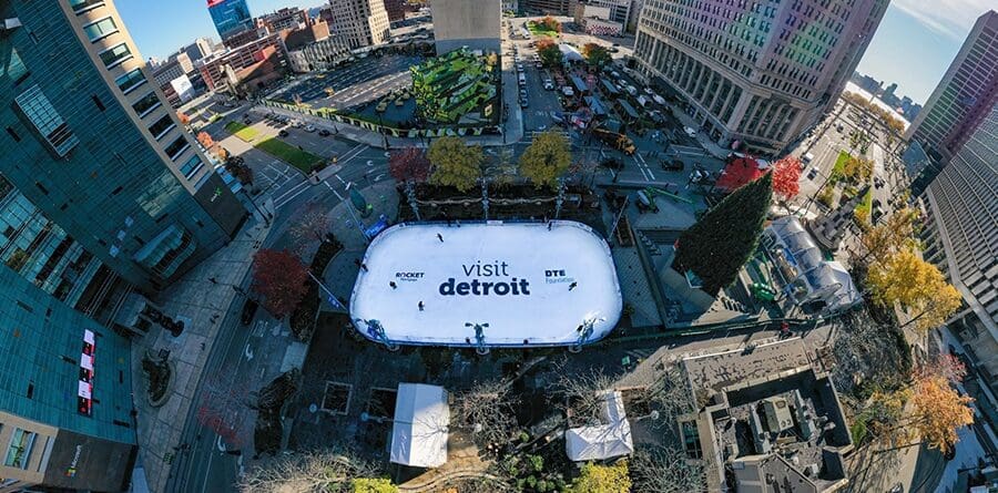 Downtown Detroit Ice Rink