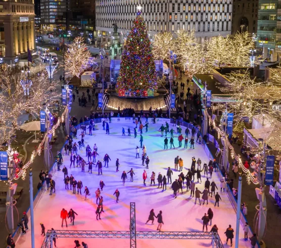 Campus Martius Park seasonal events and ice rink photo 1