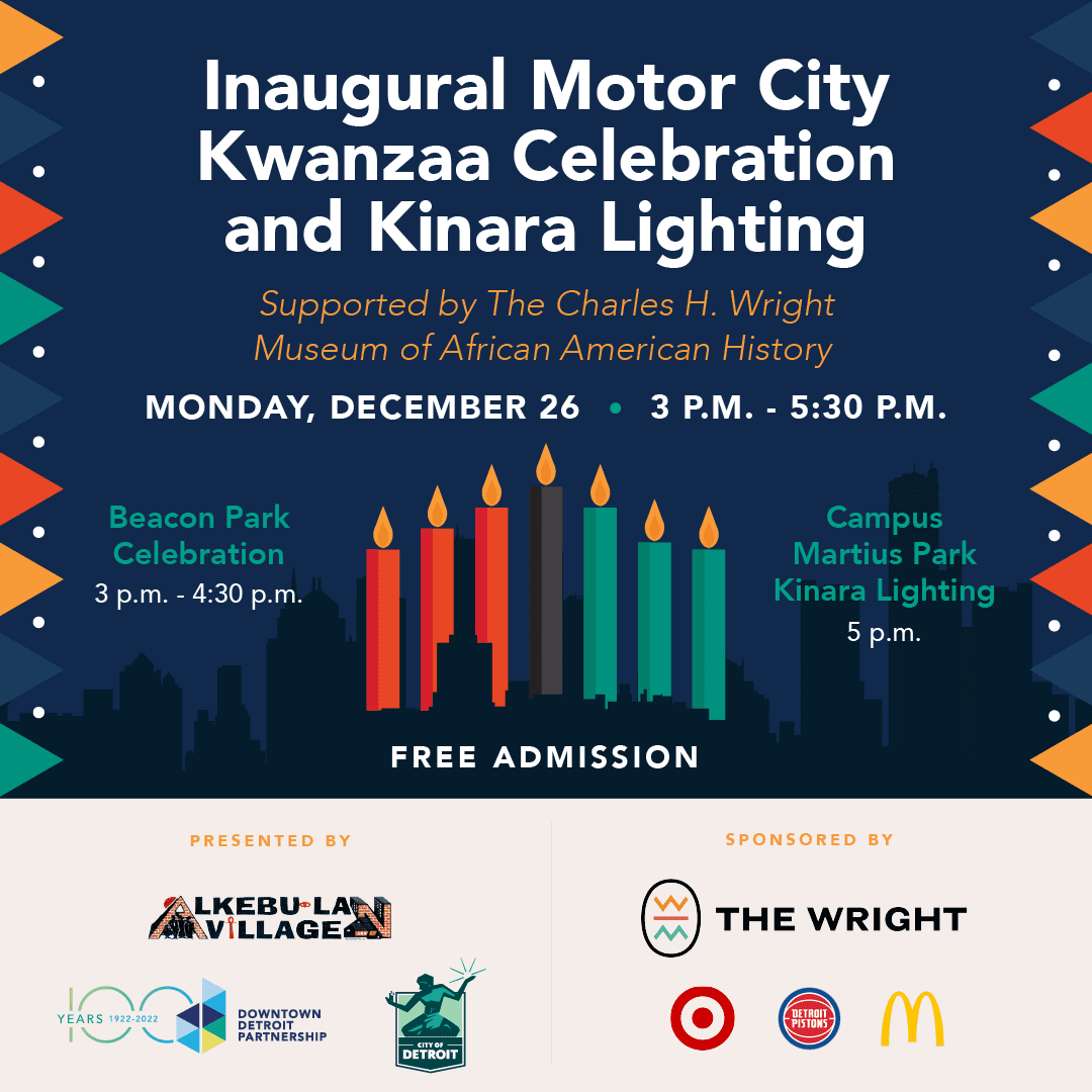 Motor City Kwanzaa Celebration and Kinara Lighting Downtown Detroit